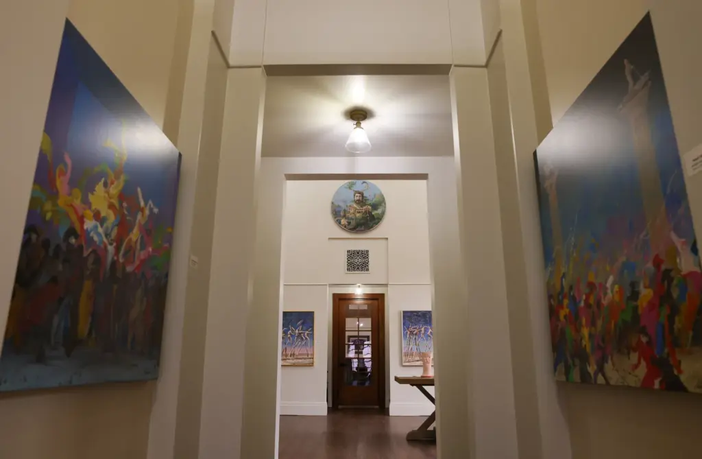 An art gallery now inhabits former office space at Clos...