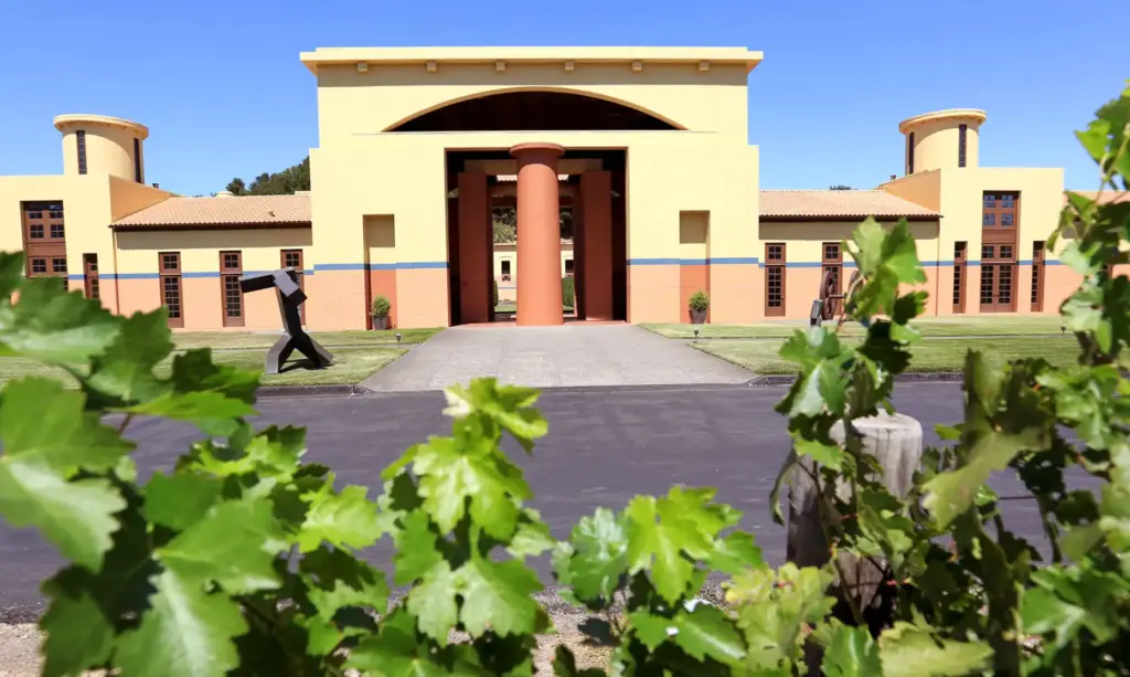 What it looked like before: Clos Pegase Winery and Vineyards...