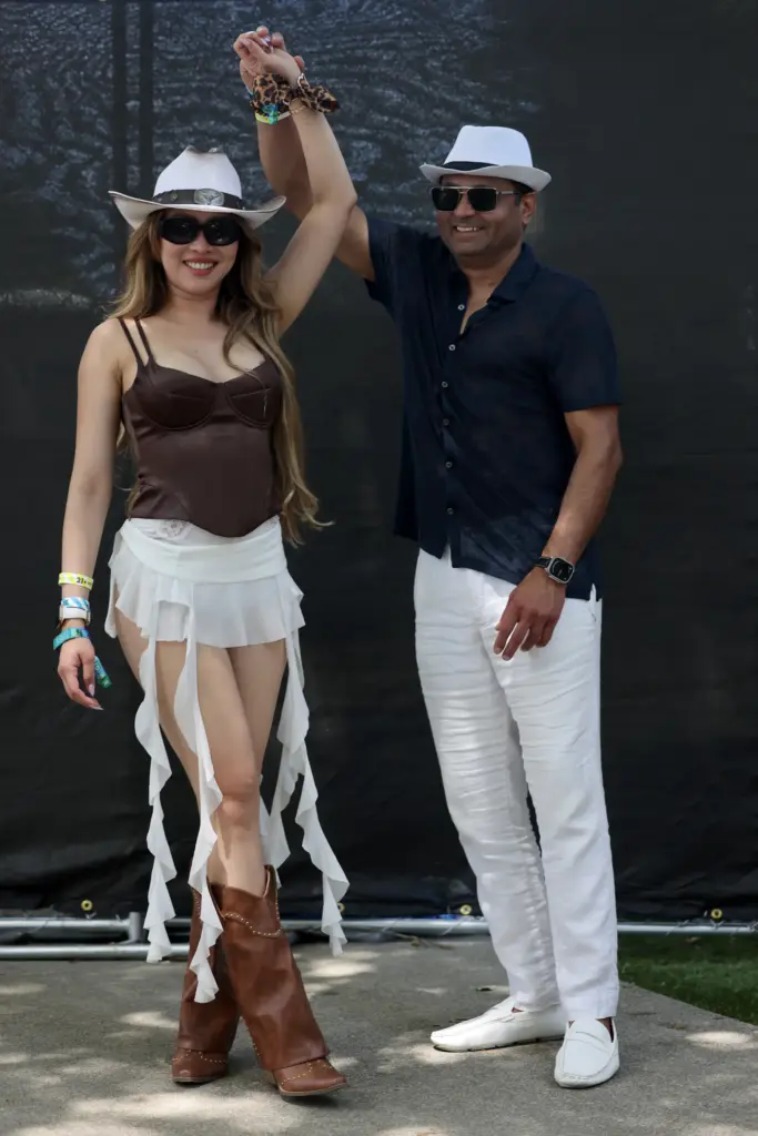 Daisy Nguyen and Ashish S. during day 3 of BottleRock...