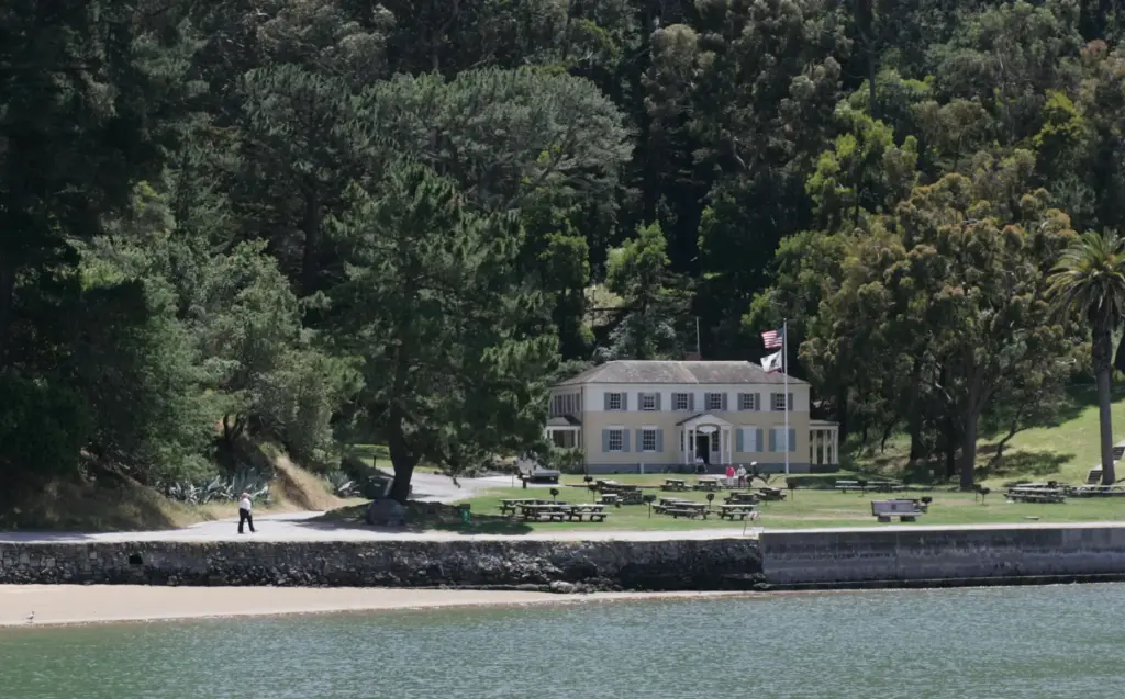 The main visitors center at Angel Island State park Thursday...