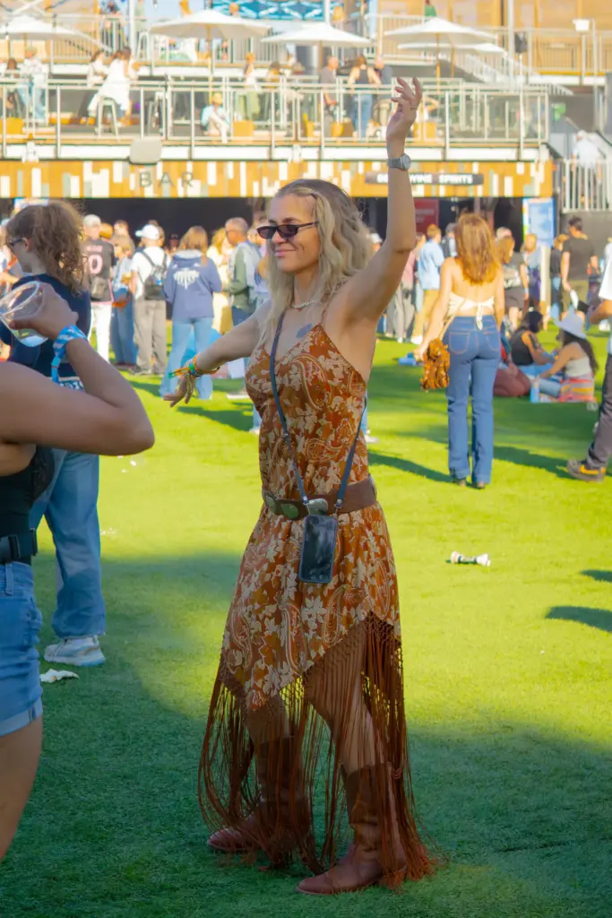 BottleRock Napa Valley festivalgoers wear looks inspired by the 1970s,...