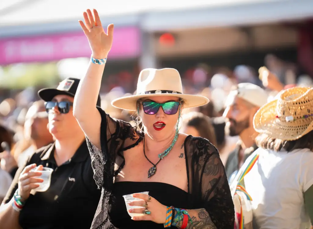 BottleRock Napa Valley festivalgoers wear looks inspired by the 1970s,...