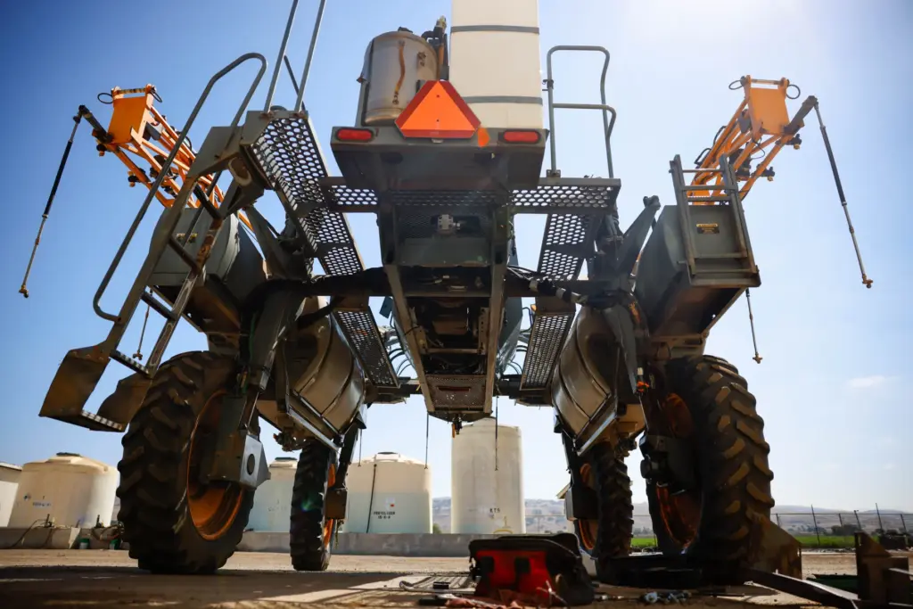 A crop sprayer used for insecticides and herbicides at B&T...