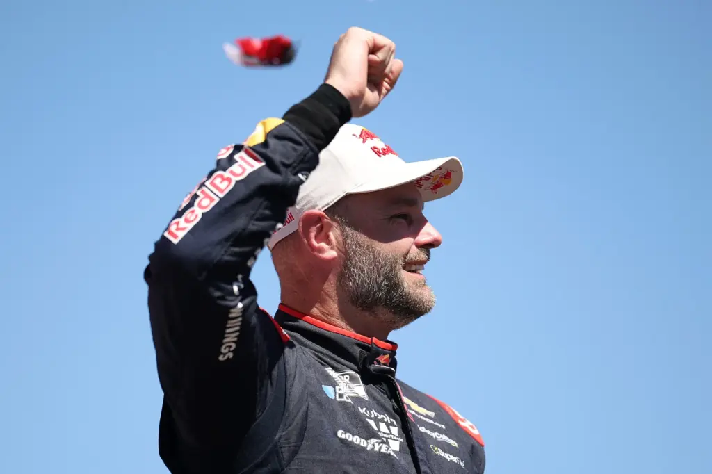 Shane Van Gisbergen, driver of the #97 Red Bull Chevrolet,...