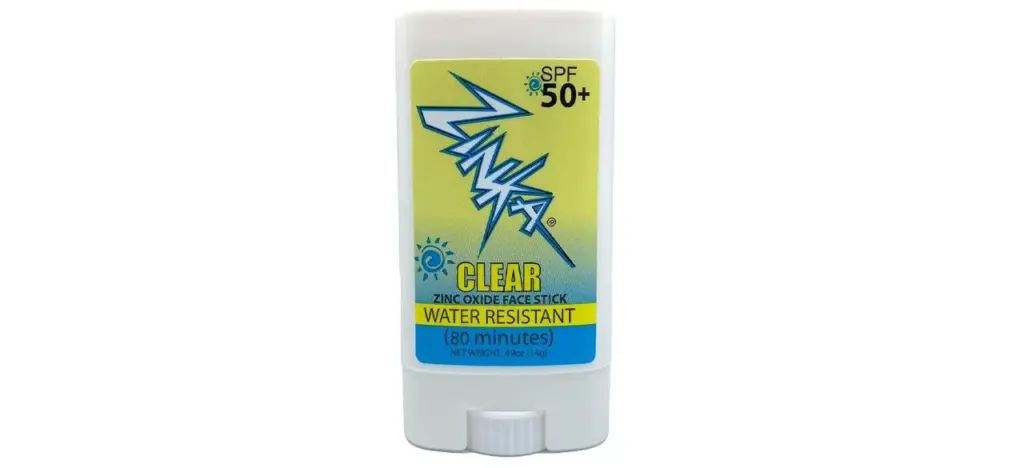 Zinka Clear Zinc Oxide Sunscreen Face Stick