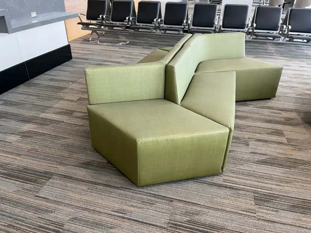 San Diego International Airport Terminal 1 sofa. Michael Price /...