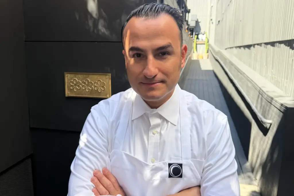 Chef Val Cantu, co-owner of Californios, poses in front of...