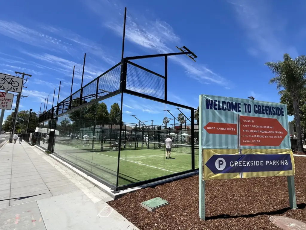 Bay Padel sports complex within the Creekside Socials community and...