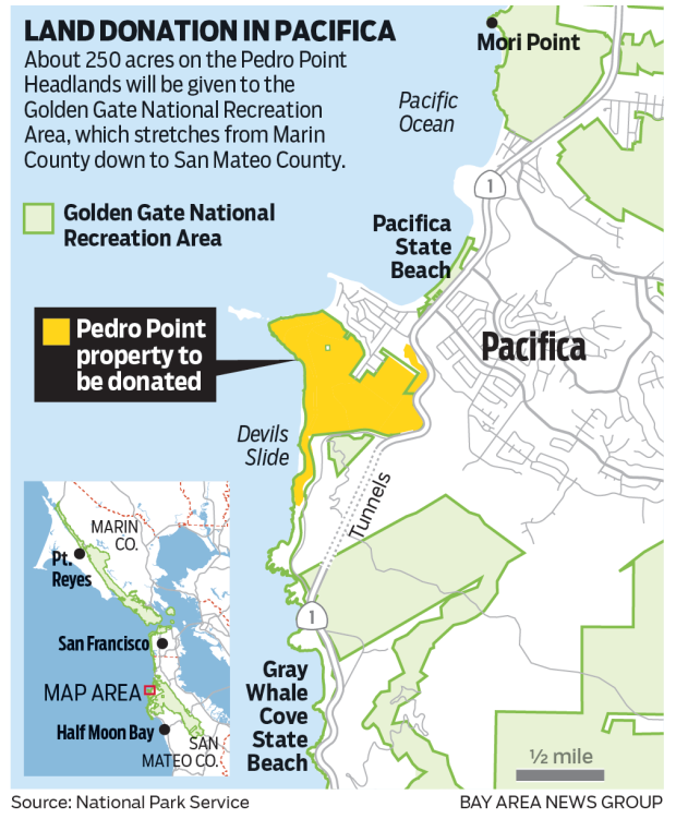 Map of Pedro Point near Pacifica