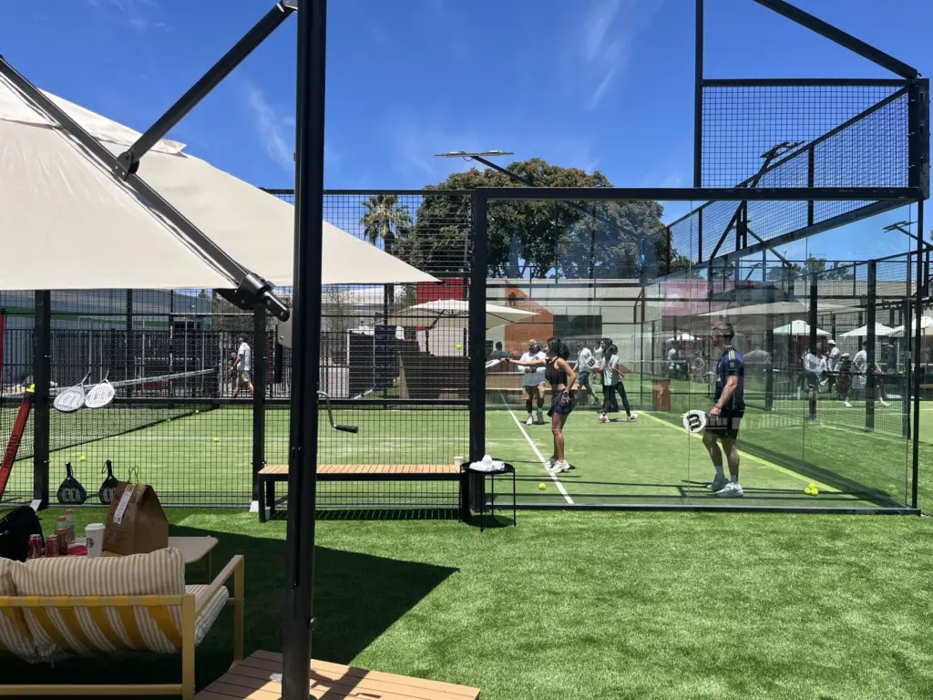 Learning site at Bay Padel sports complex within the Creekside...