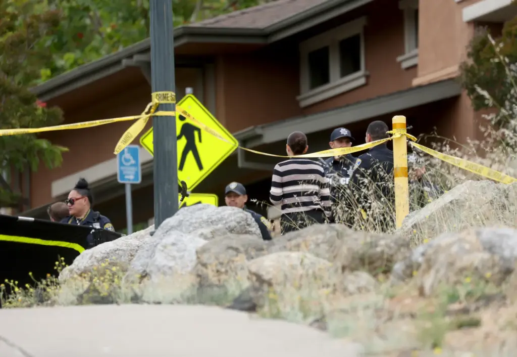 Oakland police investigate a fatal shooting at the Monte Vista...