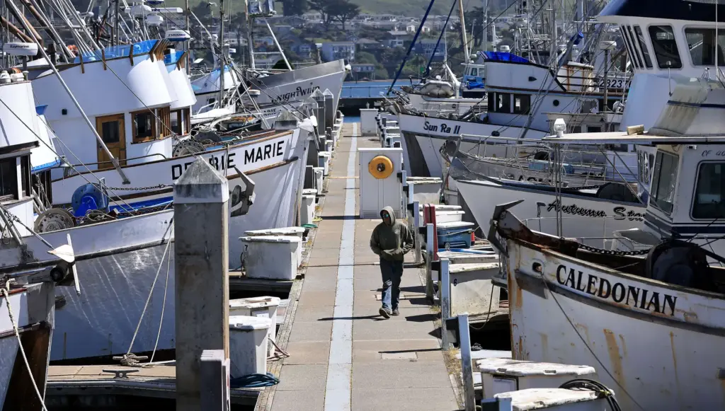 Danny Kunstman, owner of the Orion fishing boat in Bodega...