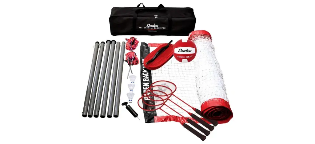 Baden Champions Volleyball Badminton Combo Set