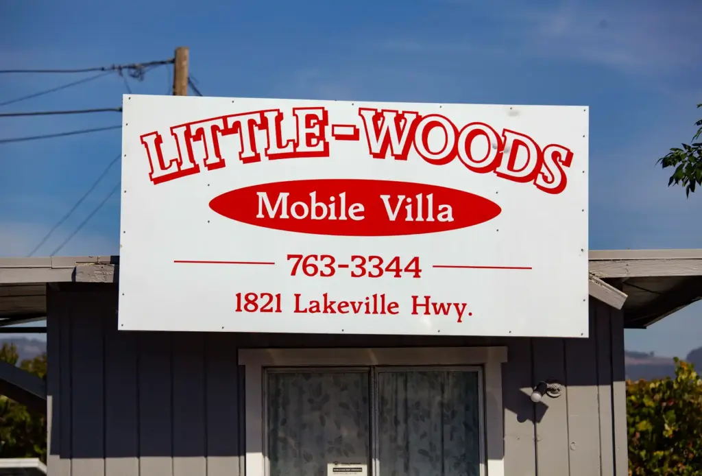 Little Woods mobile home park in Petaluma. (File photo by...