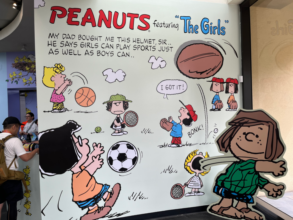 At the Peanut pop-up, fans can learn about Snoopy’s lesser...