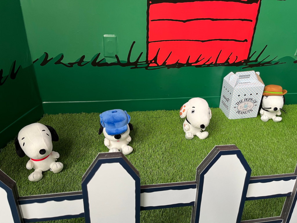 At the Peanut pop-up, fans can learn about Snoopy’s lesser...