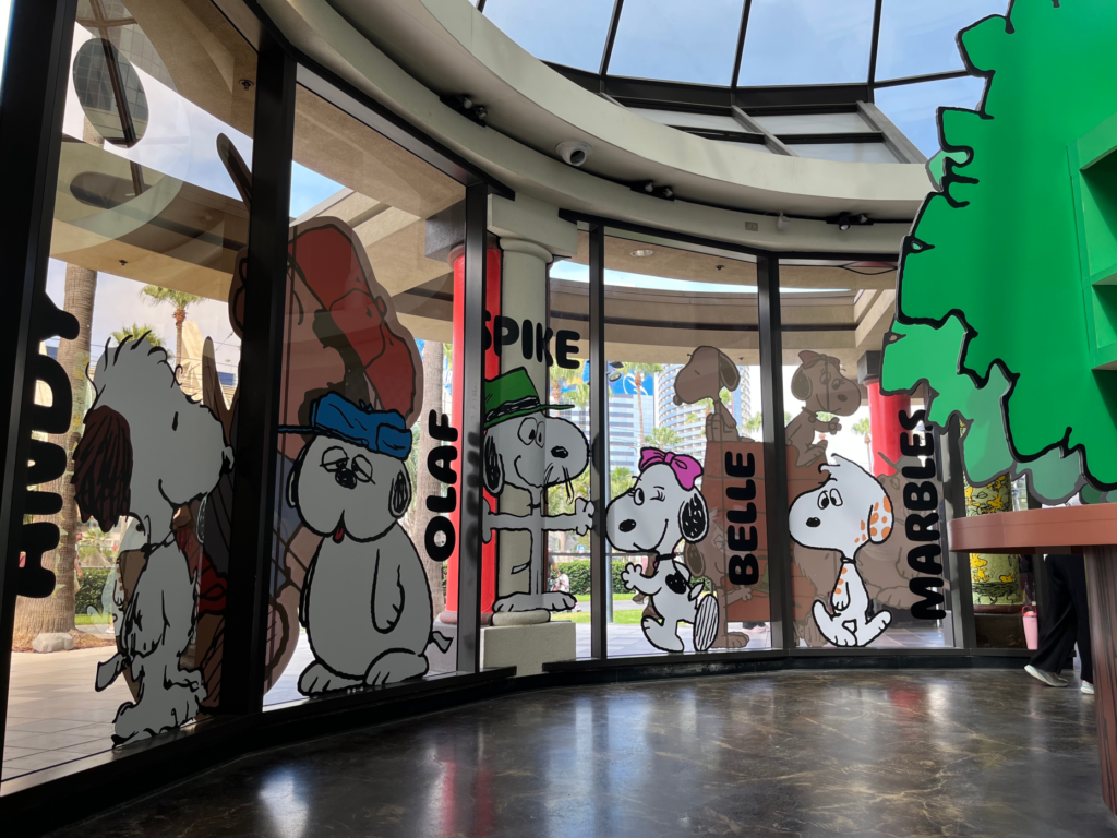 At the Peanut pop-up, fans can learn about Snoopy’s lesser...