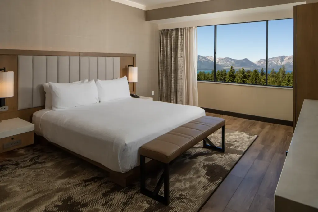 Some of the renovated rooms at the Golden Nugget Lake...