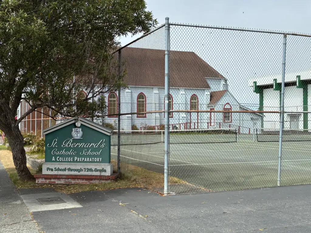 St. Bernard’s Academy is seen in the Henderson Center area...