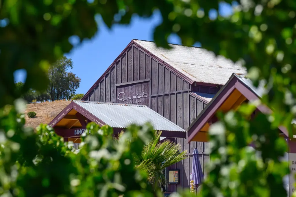 A view of the tasting room at Darcie Kent Estate...