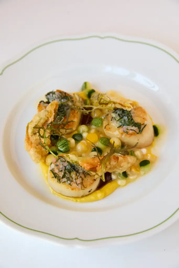 Coquilles Saint Jacques is served at Savoie in Tahoe City....