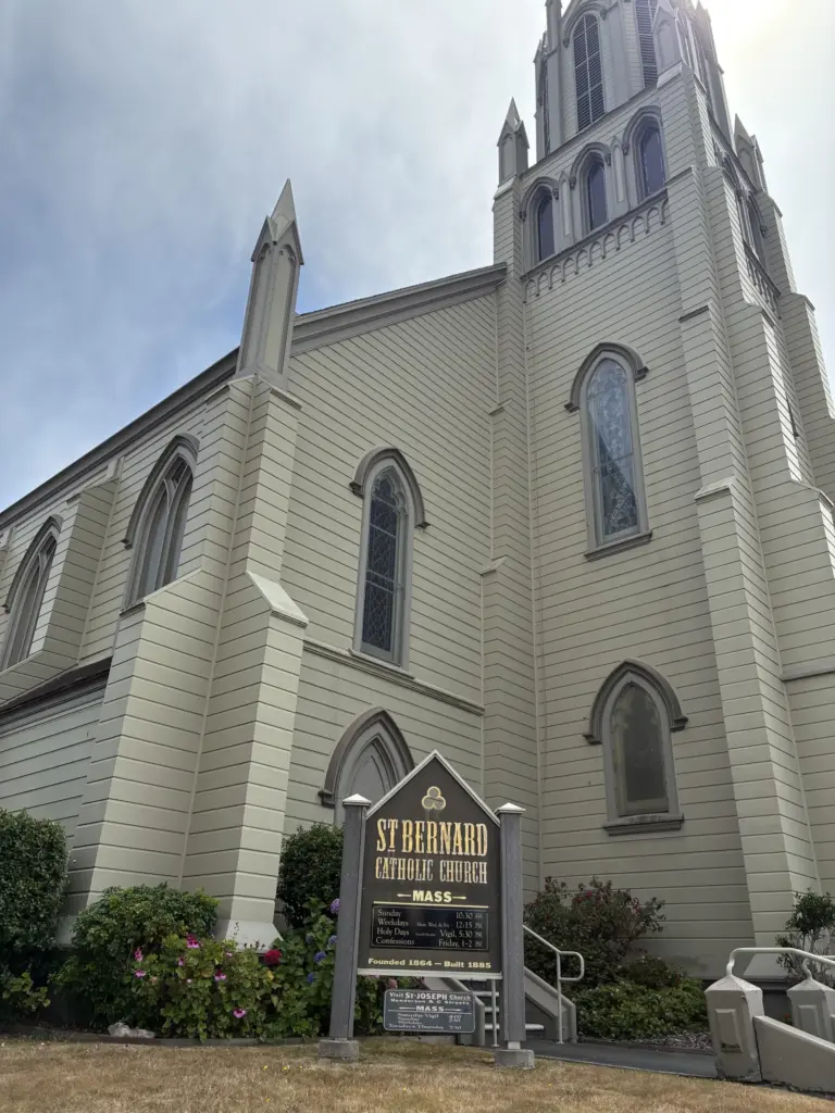 St. Bernard’s Catholic Church is located on Sixth and H...
