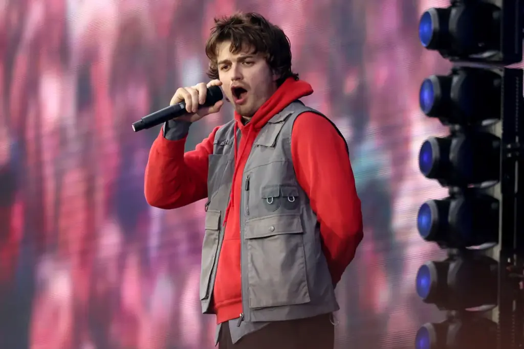 Djo performs on the Lands End Stage during Day 2...