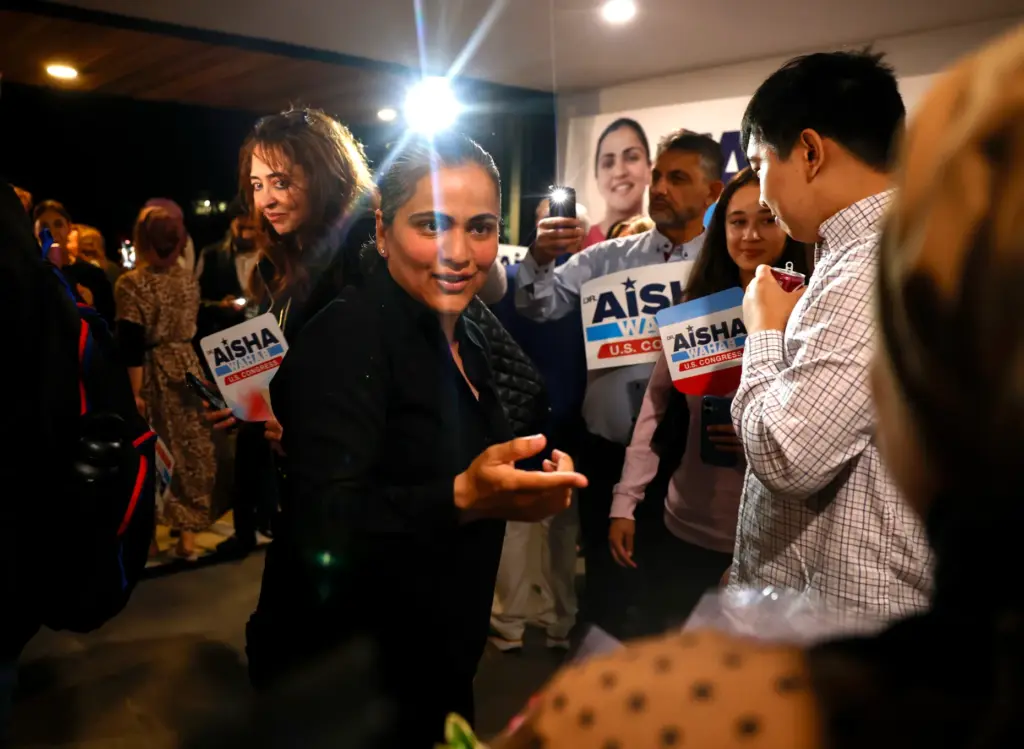 State Sen. Aisha Wahab, a Democratic candidate for Congress in...