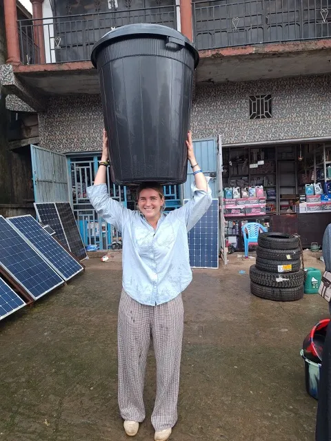 Peace Corps Sierra Leone volunteer Anna Plante bought a large...