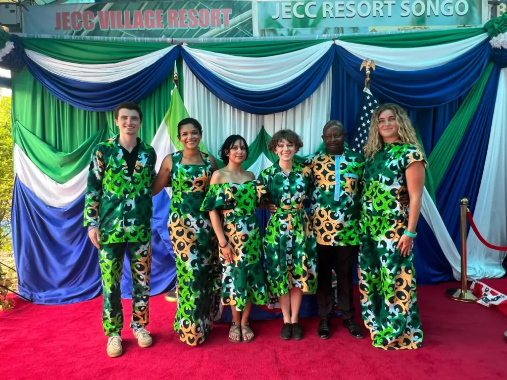 Peace Corps volunteers, including Anna Plante of Mill Valley, far...