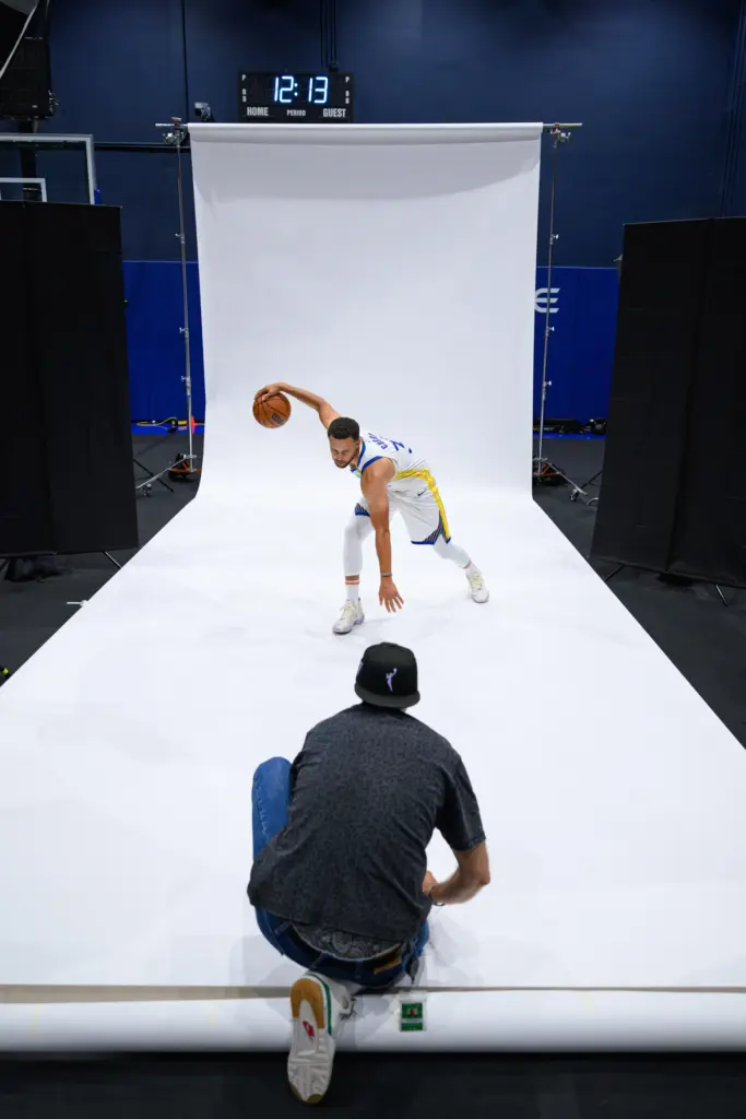 Golden State Warriorsâ Stephen Curry (30) is photographed by team...