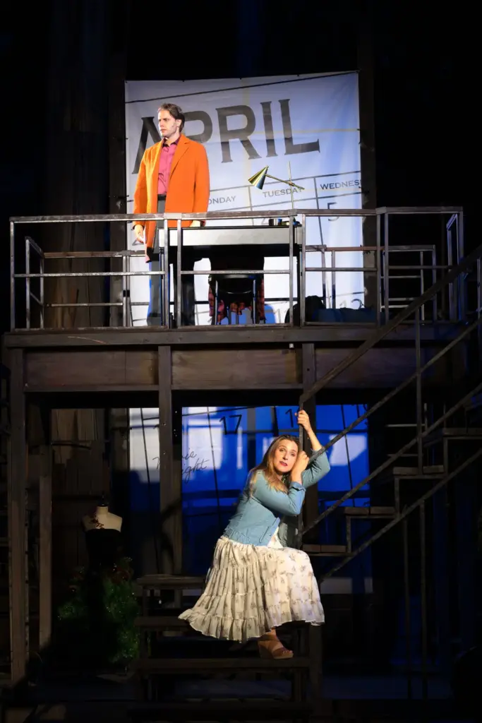 Chris Cherin as Jamie, top, and Charlotte Boyce Munson as...