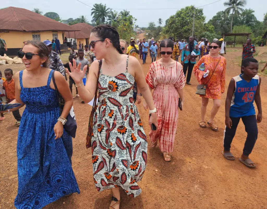 Peace Corps volunteers in Sierra Leone.