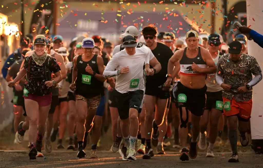 The marathon begins from the Lake Sonoma Recreation Area, during...