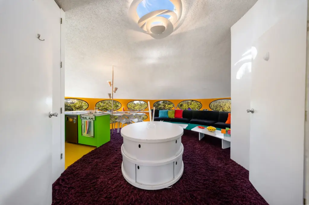 The skylight, which replaced the original flue opening above, brings...